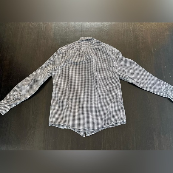 J Crew gingham button down. Dark navy blue. - Picture 3 of 3